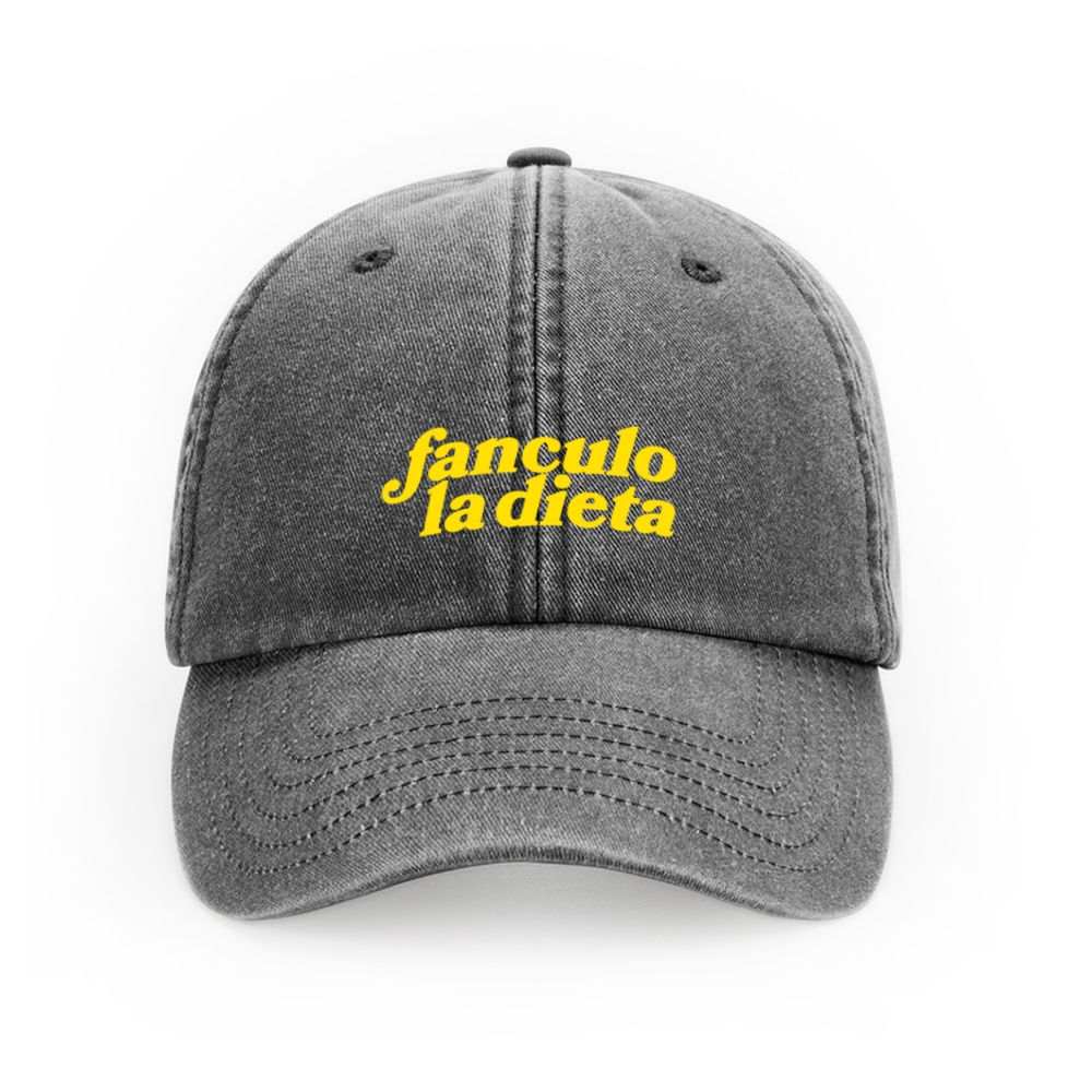 Casquette denim fanculo la dieta