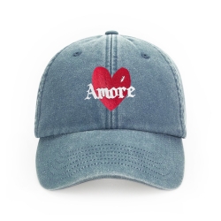 Casquette denim amore addict