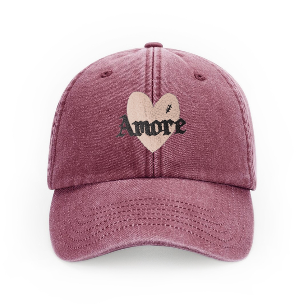 Casquette denim amore addict