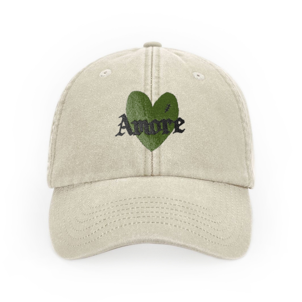 Casquette denim amore addict