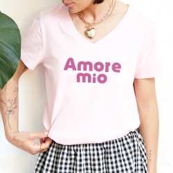 T-shirt Col V Mon Amour
