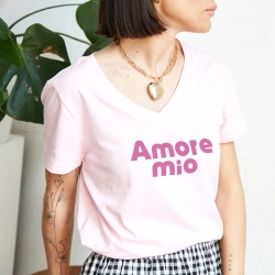 T-shirt Col V Mon Amour