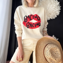 Sweat Boxy Crème Bacino by TrendyEmma
