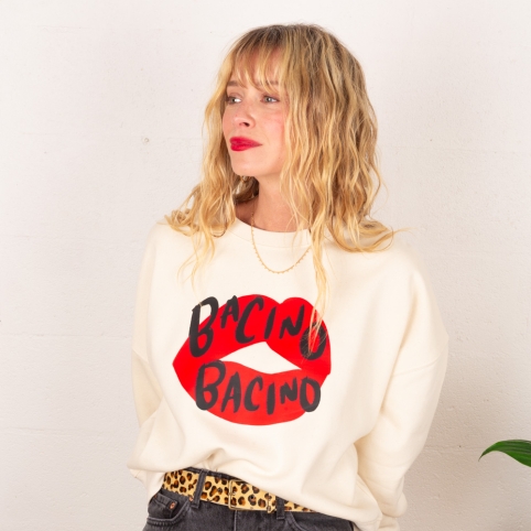 Sweat Boxy Crème Bacino by TrendyEmma