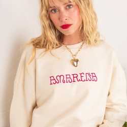 Sweat Boxy Crème Amarena by TrendyEmma