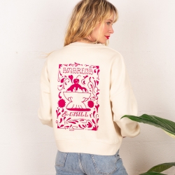 Sweat Boxy Crème Amarena by TrendyEmma