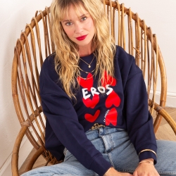 Sweat Boxy Navy Eros