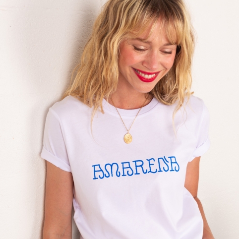 T-shirt Blanc Amarena by TrendyEmma collection ODYSSEE ROMANTIQUE