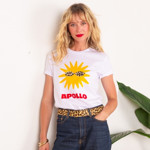 T-shirt Blanc Apollo by TrendyEmma collection ODYSSEE ROMANTIQUE