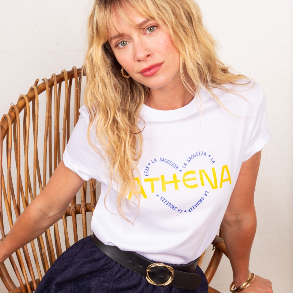 T-shirt Blanc Athena