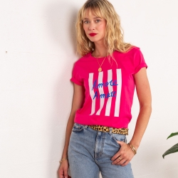 T-shirt Fuchsia Amore Amare by TrendyEmma