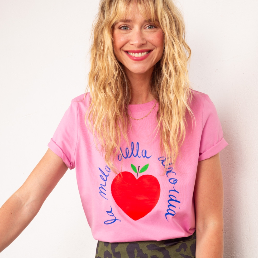 T-shirt Rose La Mela Della Discordia