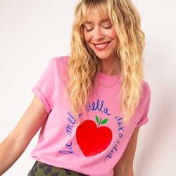 T-shirt Rose La Mela Della Discordia