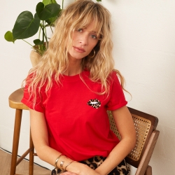 T-shirt Bouche Léopard
