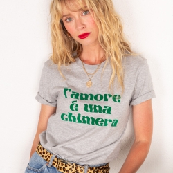 T-shirt Gris L'amore E Una Chimera by TrendyEmma