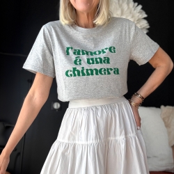 T-shirt Gris L'amore E Una Chimera by TrendyEmma