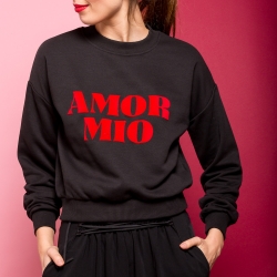 Black Sweat-shirt "Amor Mio"