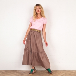 Jupe Zélia Kaki / Taupe