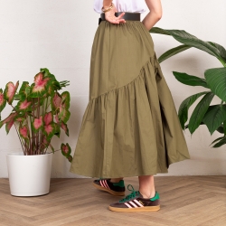 Jupe Zélia Kaki / Taupe