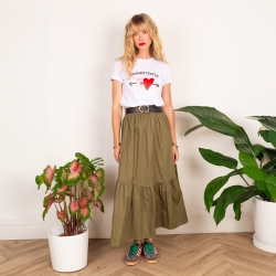 Jupe Zélia Kaki / Taupe