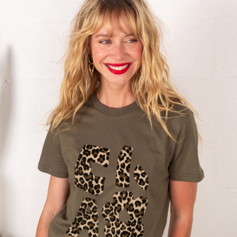 T-shirt Ciao Fiore Léopard
