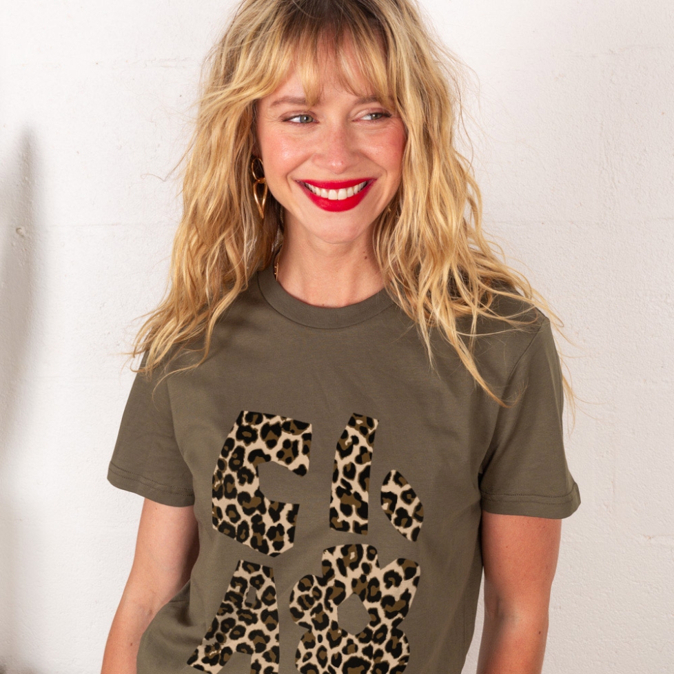 T-shirt Ciao Fiore Léopard