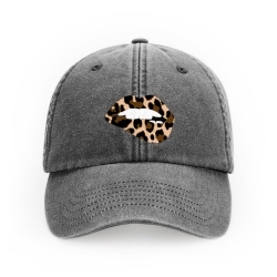 Casquette Denim Martina Léopard