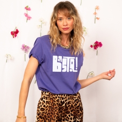 T-shirt Violet Basta