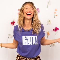 T-shirt Violet Basta