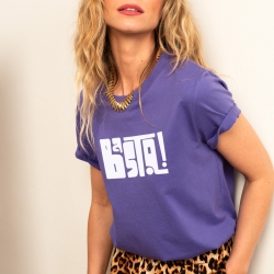T-shirt Violet Basta