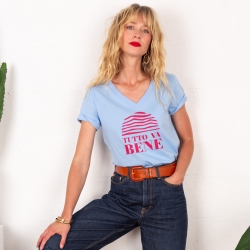 T-shirt Col V Tutto Va Bene