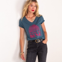 T-shirt Col V Tutto Va Bene