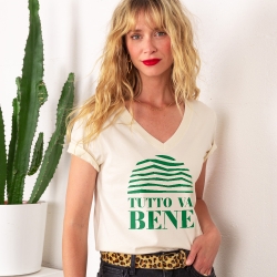 T-shirt Col V Tutto Va Bene