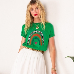 T-shirt Arcobaleno Di Arancia
