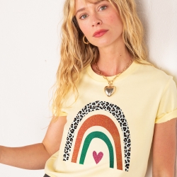 T-shirt Arcobaleno Di Arancia