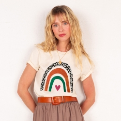 T-shirt Arcobaleno Di Arancia