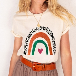 T-shirt Arcobaleno Di Arancia