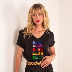 T-shirt Col V Blah Blah
