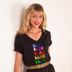 T-shirt Col V Blah Blah