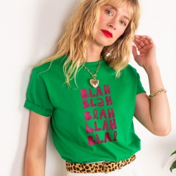 T-shirt Blah Blah Glitter