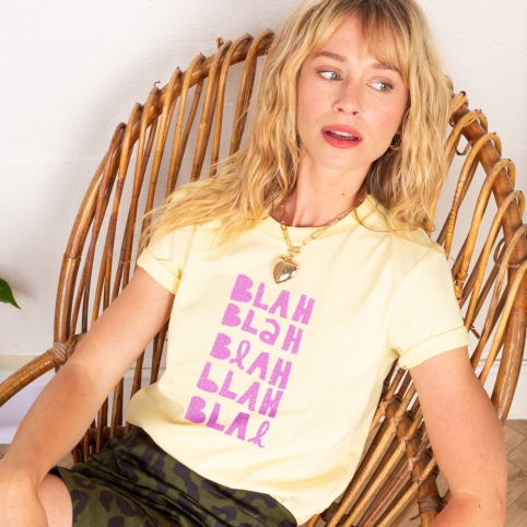 T-shirt Blah Blah Glitter