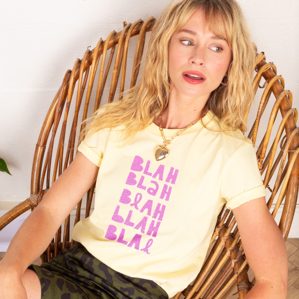 T-shirt Blah Blah Glitter