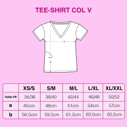 guide t-shirt col v