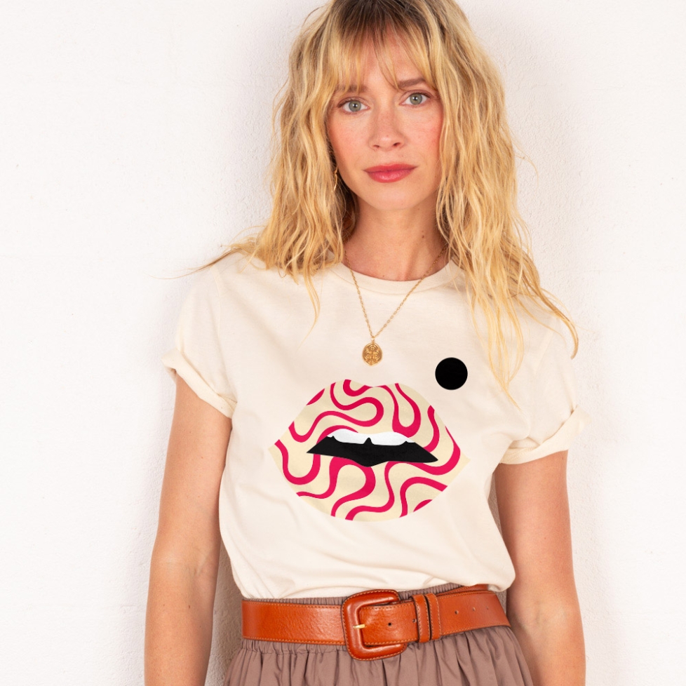 T-shirt Bouche Twister
