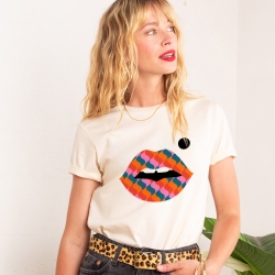 T-shirt Creme Bouche Pop