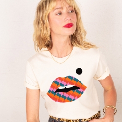 T-shirt Creme Bouche Pop