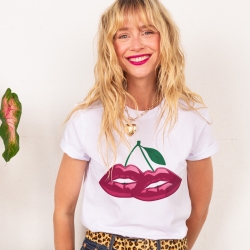 T-shirt Blanc Fruit Lips