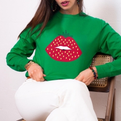 Sweat Vert Strawberry Lips