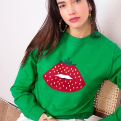 Sweat Vert Strawberry Lips