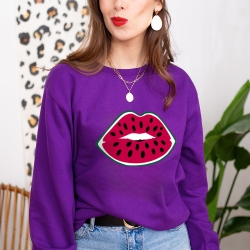 Sweat Violet Watermelon Lips
